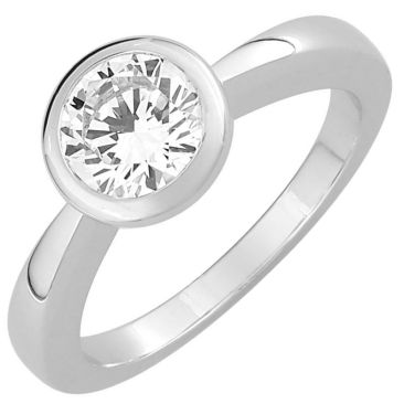 Bague solitaire or diamant 1 carat - EA005NGB2