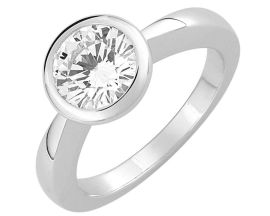 Bague solitaire or diamant 1,5 carats - EA005PGB2