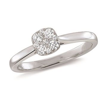 Bague or princesse diamant(s) 0,25 carat
