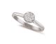 Bague or centre rond & diamant(s) 0,26 carat