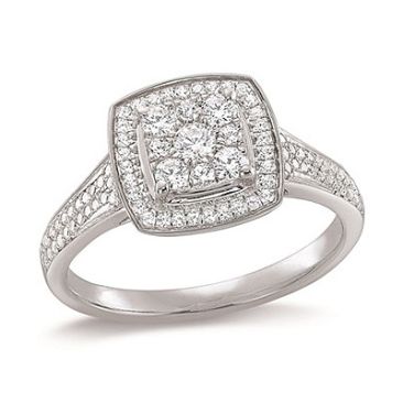 Bague or pavage diamant(s) 0,50 carat