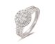 Bague or pavage diamant(s) 1 carat