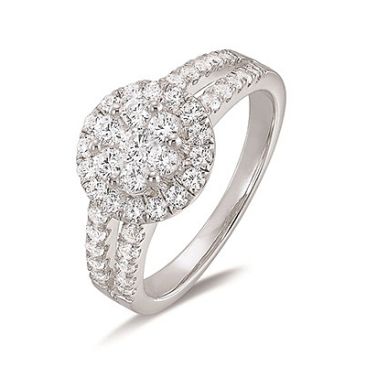 Bague or pavage diamant(s) 1 carat