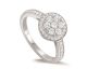 Bague or pavage diamant(s) 0,64 carat