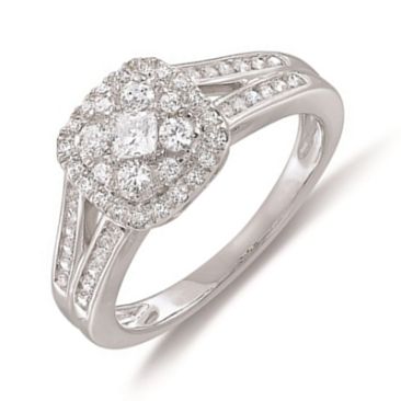 Bague or pavage diamant(s) 0,75 carat
