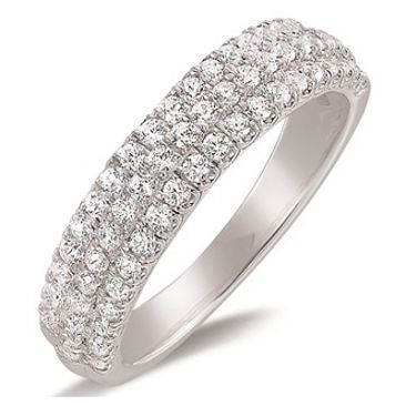Bague or demi alliance diamant(s) 0,73 carat