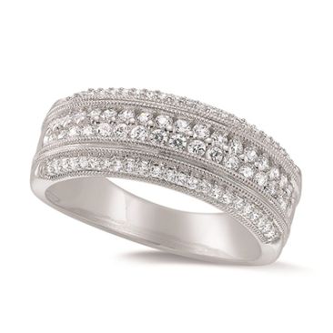 Bague or demi alliance diamant(s) 0,51 carat