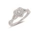 Bague coeur or & diamant(s) 0,32 carat