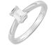 Bague solitaire or diamant princesse 0.5 carat - EB001IGB2