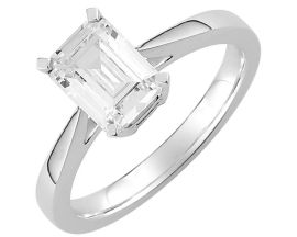 Bague solitaire or diamant princesse 1.5 carats - EB001PGB2