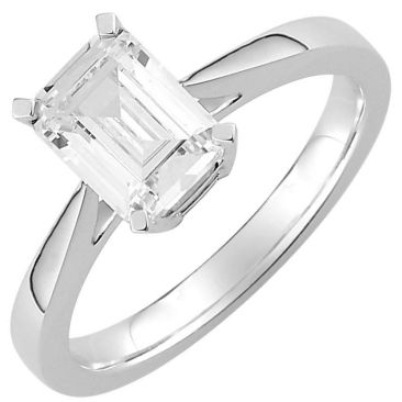 Bague solitaire or diamant princesse 1.5 carats - EB001PGB2
