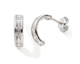 Boucles d'oreilles créoles or et oxydes Stepec - aPUX
