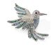 Pendentif colibri argent et oxydes Stepec - cIEPU