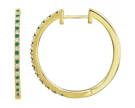 Boucles d'oreilles créoles plaqué or oxydes Phebus - 76400416