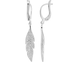 Boucles d'oreilles dormeuses argent oxydes - 335110.1