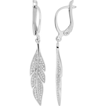 Boucles d'oreilles dormeuses argent oxydes - 335110.1