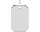 Pendentif plaque à graver argent - 336450