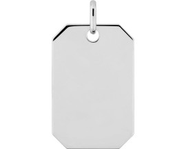 Pendentif plaque à graver argent - 336450