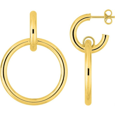 Boucles d'oreilles demi-créoles or - 9K3906