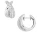 Boucles d'oreilles créoles argent oxydes - 335132.1