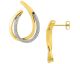 Boucles d'oreilles pendants plaqué or - 135740.1
