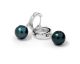 Boucles d'oreilles créoles argent & perle(s) de Tahiti Iza B - EP-020-BO