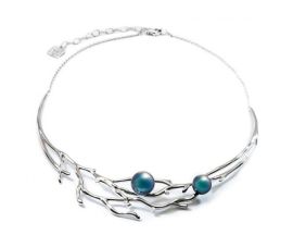 Collier argent, perle(s) de Tahiti & diamant(s) Iza B - FEZ16N001HP