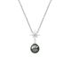 Collier étoile argent, perle(s) de Tahiti & diamant(s) Iza B - FEZ22N004HP
