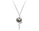 Collier serpent argent, perle(s) de Tahiti & diamant(s) Iza B - FEZ22N009HP