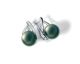 Boucles d'oreilles boutons argent & perle(s) de Tahiti Iza B - SV-007-BO