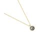 Collier argent doré, perle(s) de Tahiti & diamant(s) Iza B - VFEZ23N005HP
