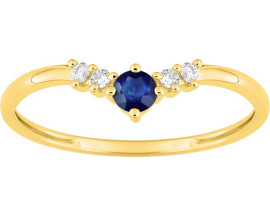 Bague or diamants & saphir - 1.7681.S0