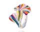 Bague ginkgo argent oxydes Una Storia - BG121226