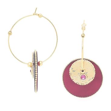 Boucles d'oreilles créoles Franck Herval - 12--69752