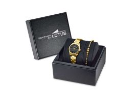 Coffret montre femme + bijou Lotus - 19007/4