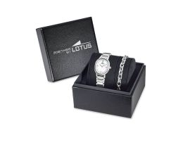 Coffret montre femme + bijou Lotus - 19012/1