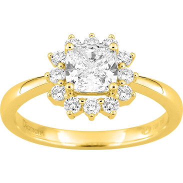 Bague or & diamants synthétiques 1.31 carats Diamanti - DS1072.20