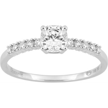 Bague solitaire or & diamants synthétiques 0.63 carat Diamanti - DS1074.21