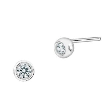 Boucles d'oreilles boutons Neima or & diamant(s) Garel - 74KP10G