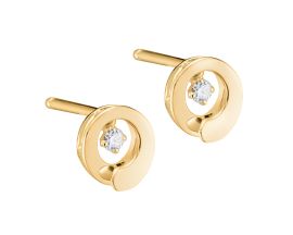 Boucles d'oreilles boutons Envol or & diamant(s) Garel - 74XC06J