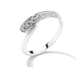 Bague Envol or & diamant(s) Garel - 14BD21G