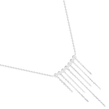Collier argent oxydes Phebus - 70700367