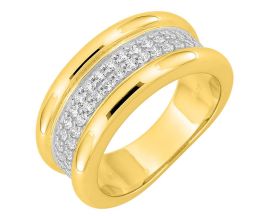 Bague oxydes & plaqué or - 137215.1