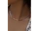 Collier argent oxydes LINEARGENT - 19753-C
