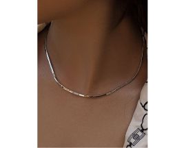 Collier argent oxydes LINEARGENT - 19753-C