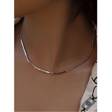Collier argent oxydes LINEARGENT - 19753-C