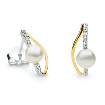 Boucles d'oreilles argent perles & oxydes LINEARGENT - 19922-A