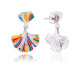 Boucles d'oreilles ginkgo pendants argent Una Storia - BO121226