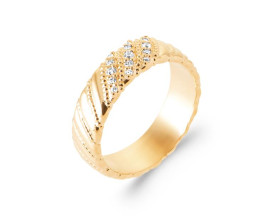 Bague oxydes plaqué or Stepec - IPPPBSBP