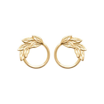 Boucles d'oreilles boutons plaqué or - IJPJXIPP